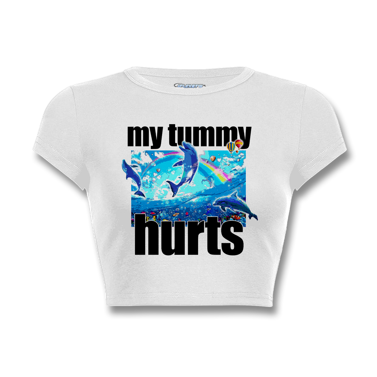 MY TUMMY HURTS BABY TEE