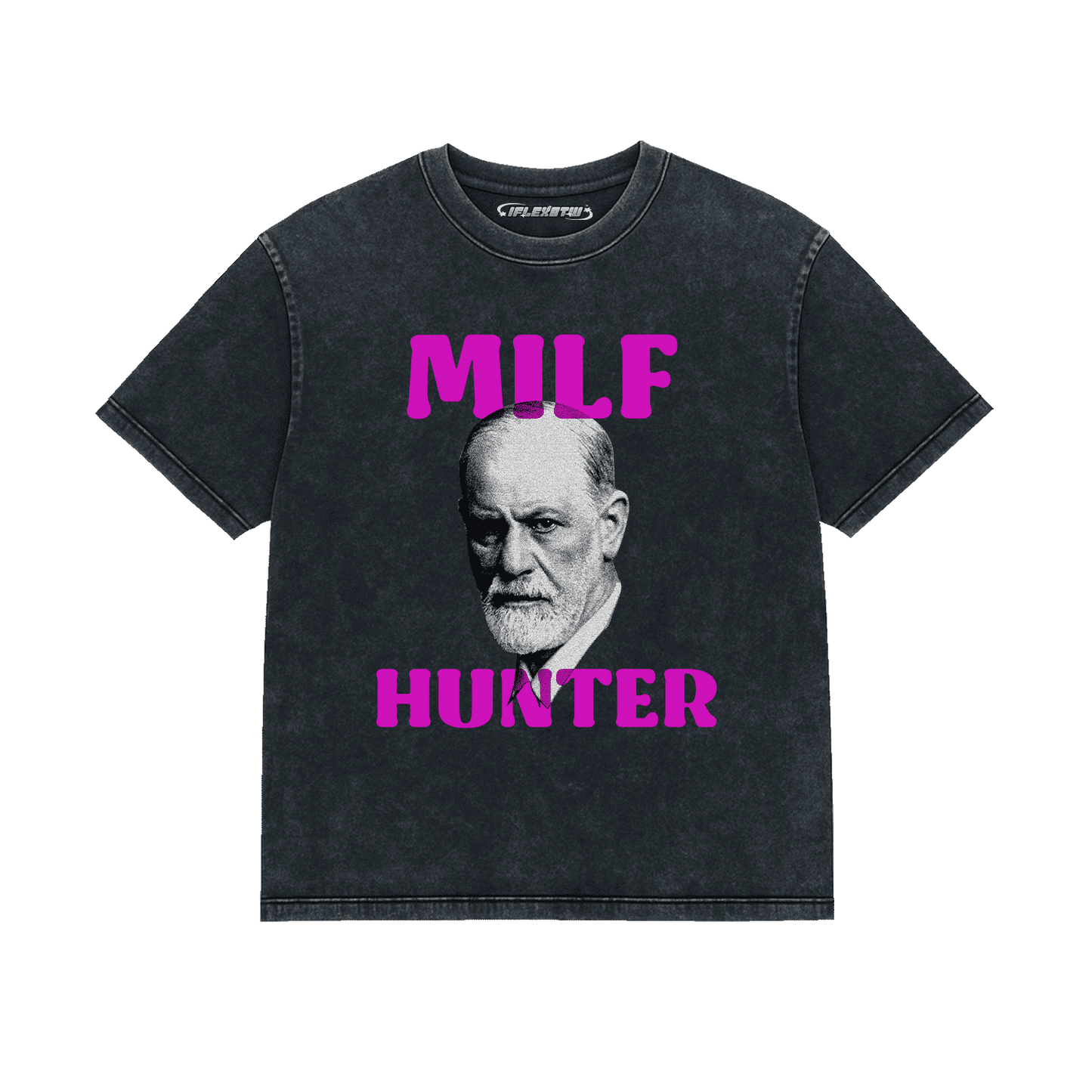 MILF HUNTER ACID WASH TEE