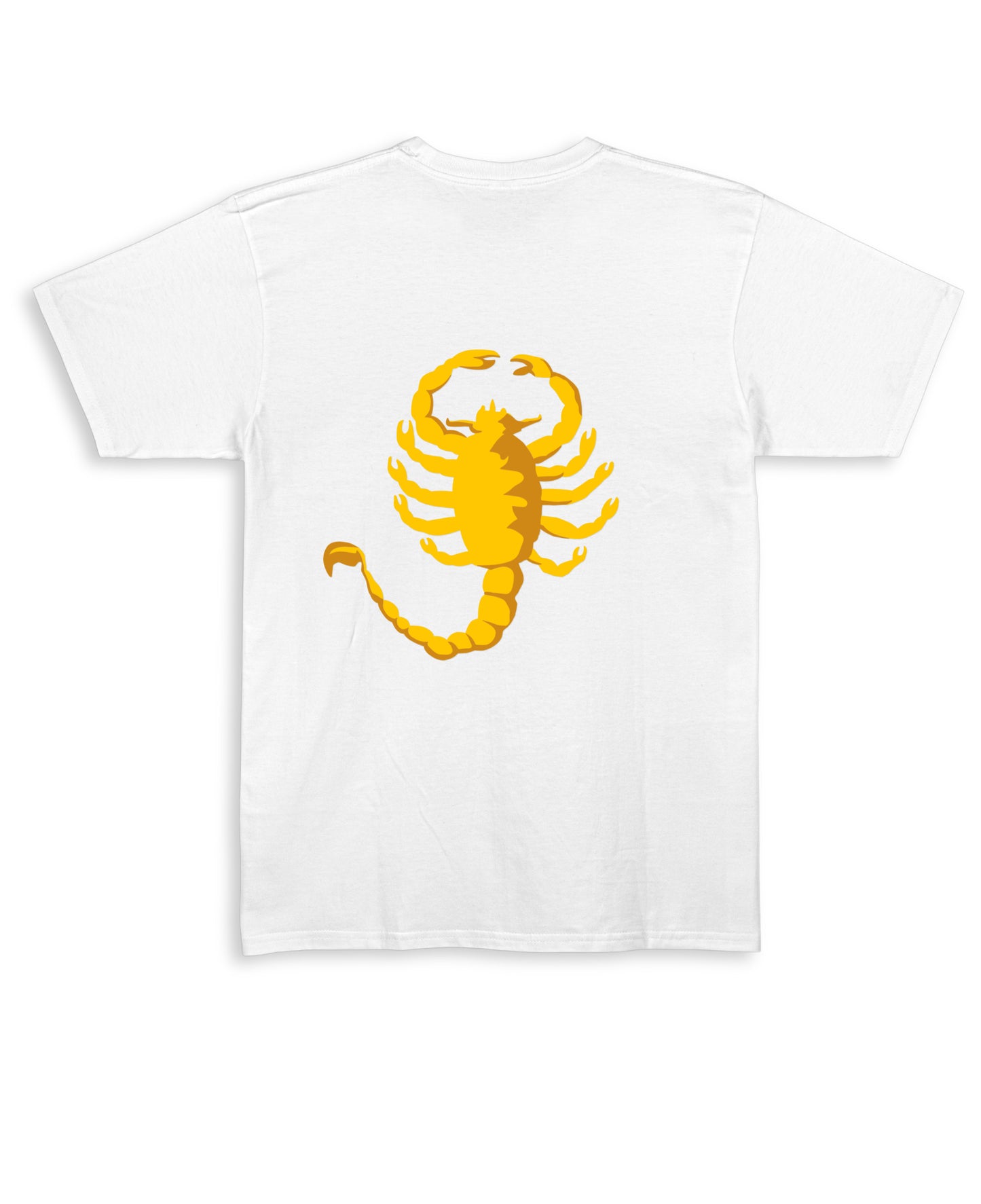 White Regular Fit T-shirt Back Design