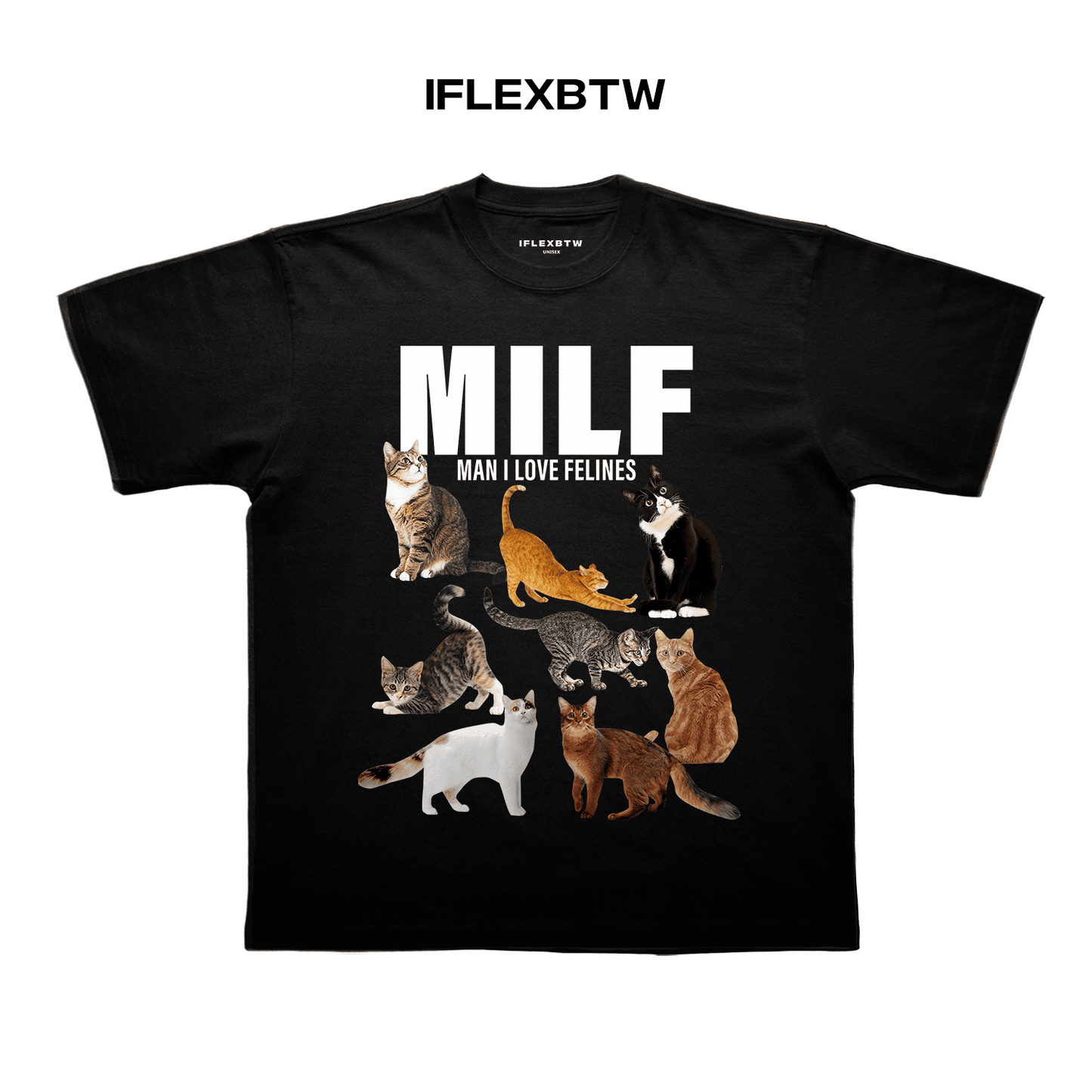 Milf (man i love felines) t-shirt