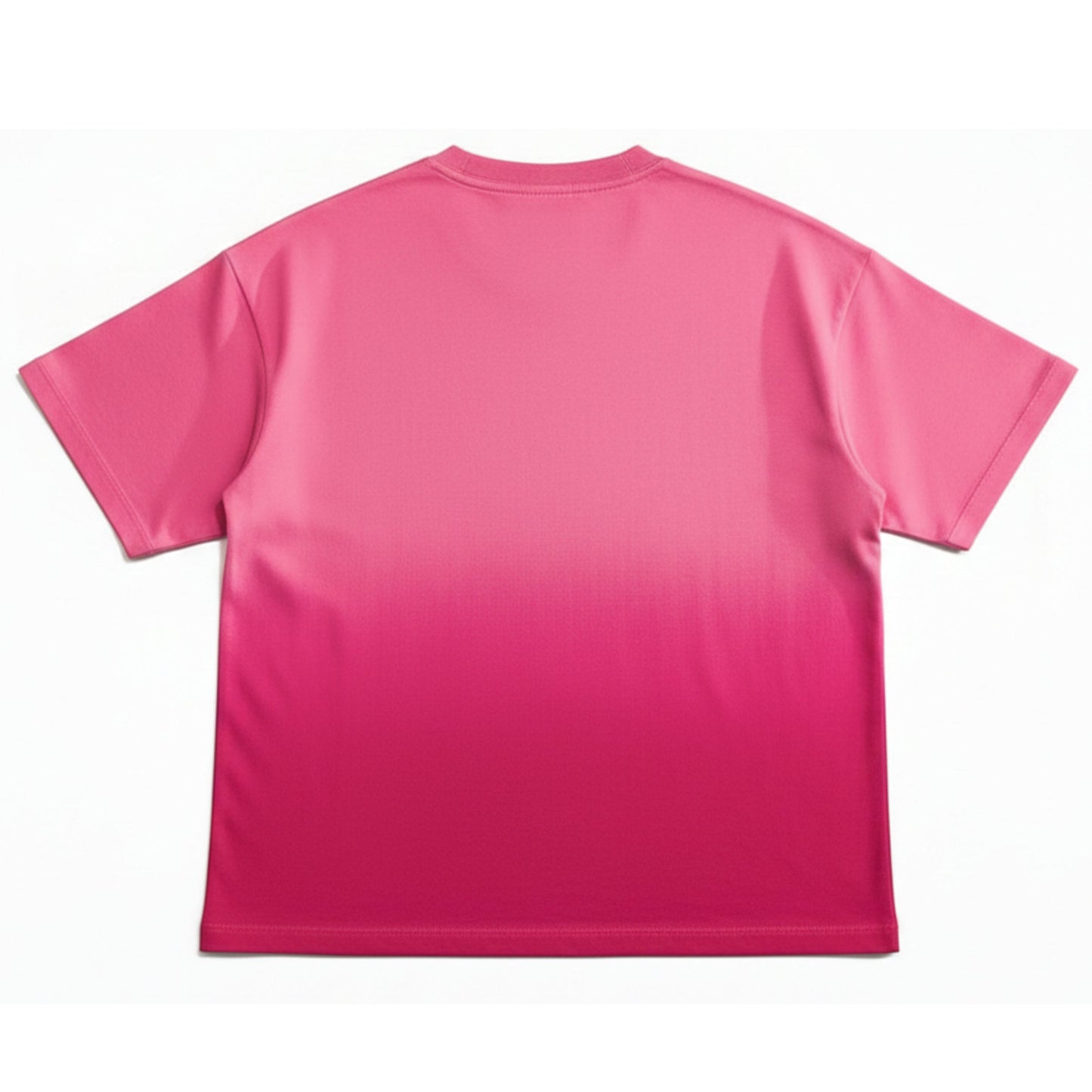 Pink Sunfade Ombré Wash Boxy Fit T-shirt Back Design