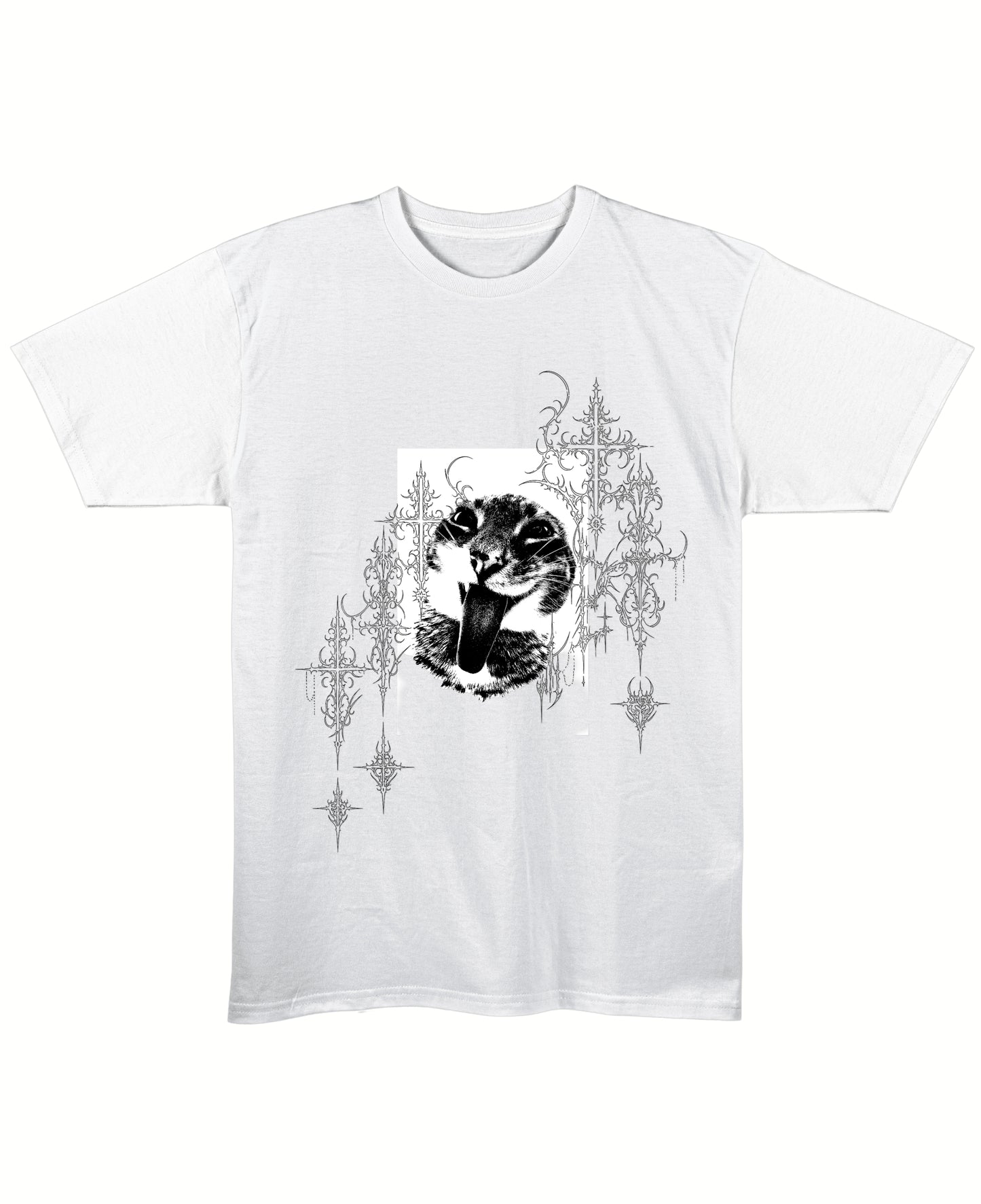 White Regular Fit T-shirt Front Design