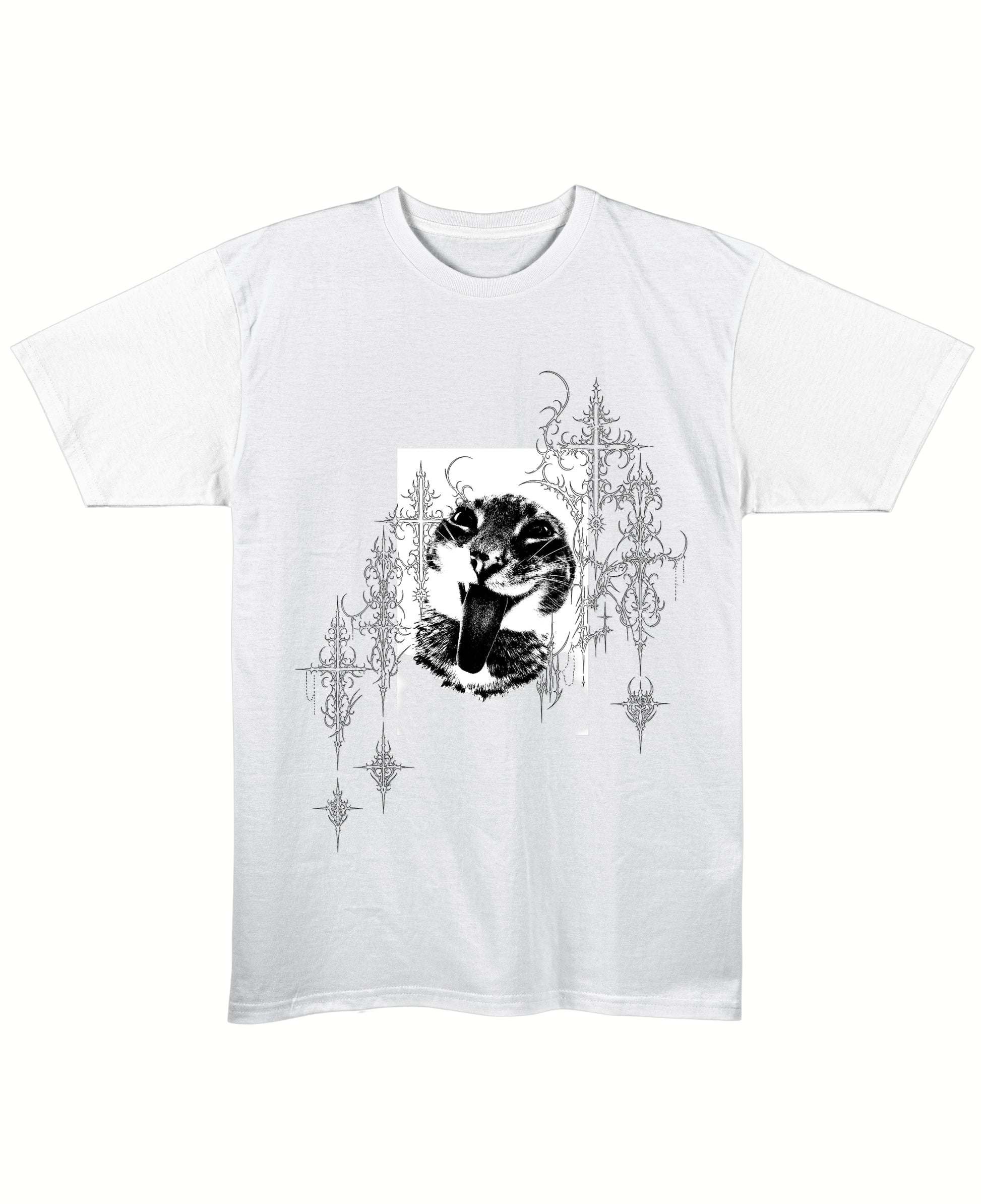 White Regular Fit T-shirt Front Design