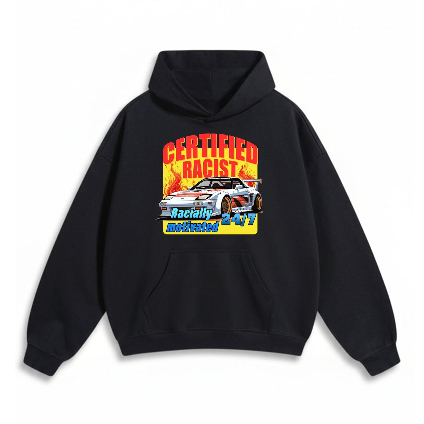 CERTIFIED RACIST OVERSIZED HOODIE