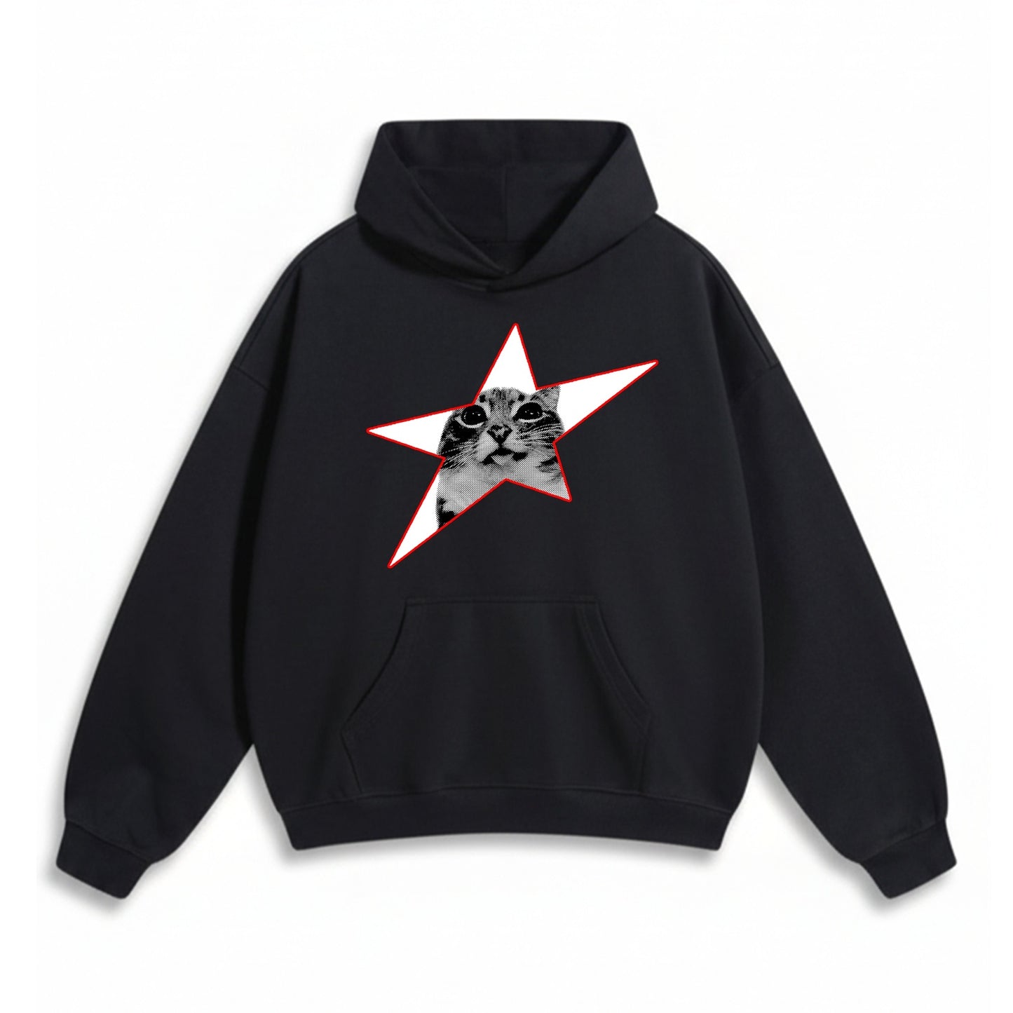 Y2K CAT OVERSIZED HOODIE