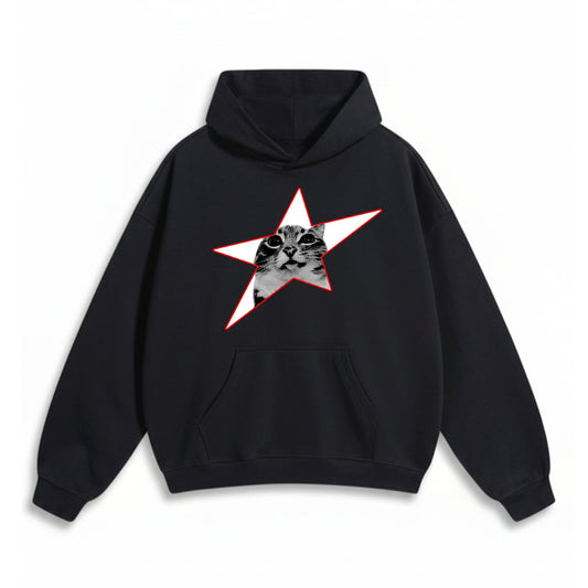Y2K CAT OVERSIZED HOODIE